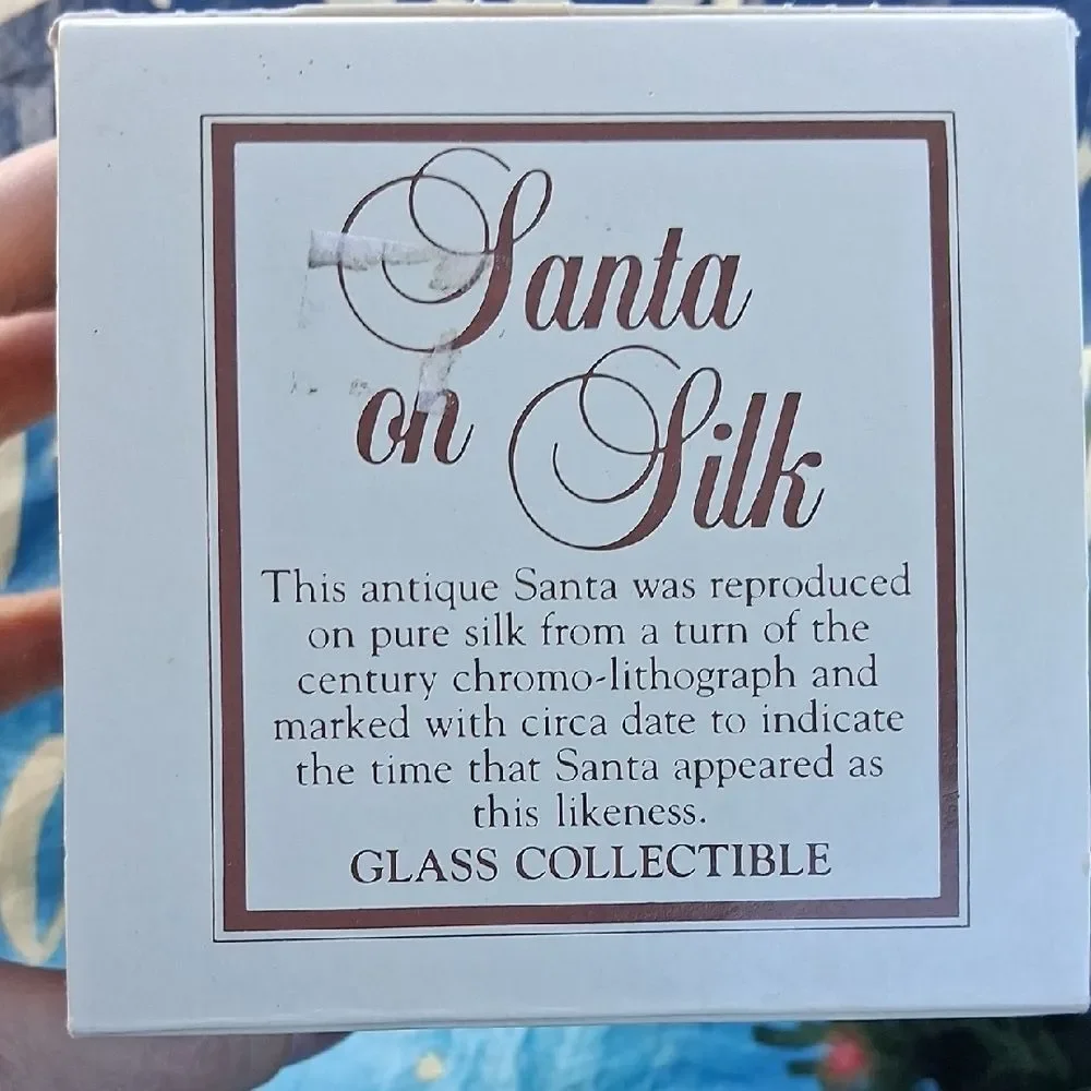 Christmas By Krebs Santa on Silk 1897 Buller Clos Ornament in Original Box